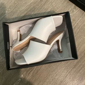 New Fashion Nova , small heel, white, 6.5
